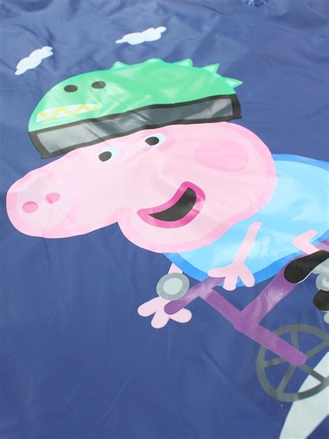 Peppa Pig Impermeable Gar On Imprim Peppa Pig Bleu Marine Kiabi