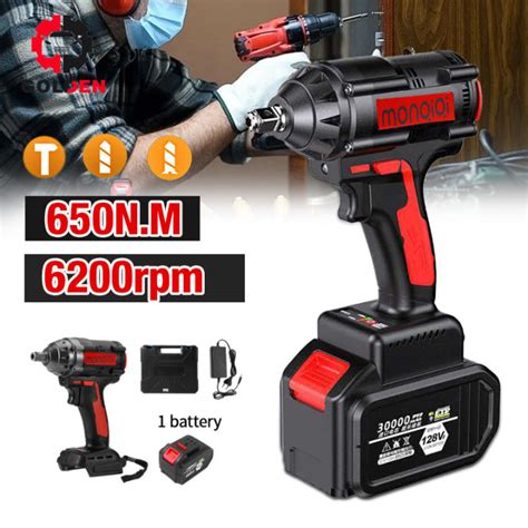 Cordless Impact Wrench 98V Brushless 98V Bor Obeng Kunci 98 Volt Tools