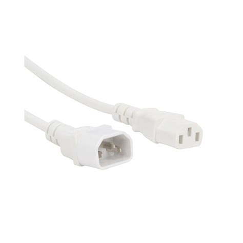 Prebeat Iec Mains Extension Lead White Accessories And Cables From Prebeat Uk