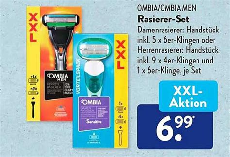 Ombia ombia Men Rasierer set Angebot bei ALDI SÜD 1Prospekte de