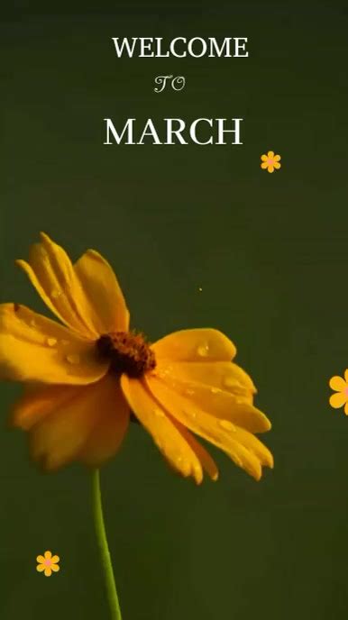 Welcome March Template Postermywall