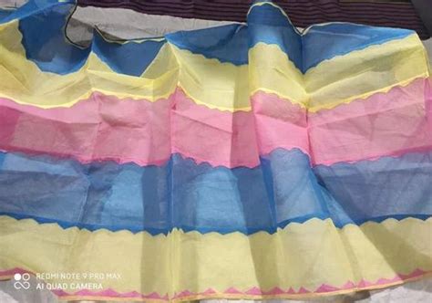 Applique Work Pure Organdy Cotton Dupatta कटन दपटट The Leheriya