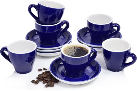 Amazon De S Nger Kaffeetassen Set Colours In Blau Aus Porzellan