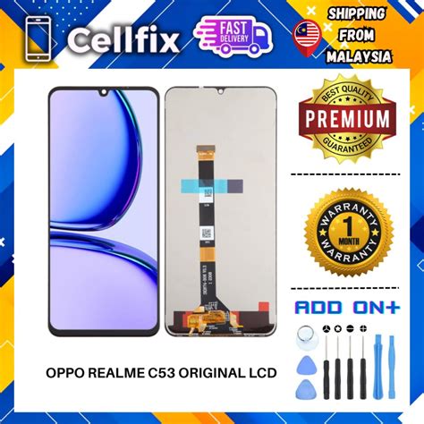 OPPO REALME C53 ORIGINAL RMX3760 COMPATIBLE LCD DISPLAY TOUCH SCREEN ...