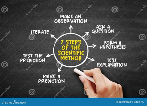 Steps Of The Scientific Method Mind Map Text Concept For