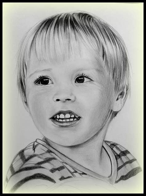 Portrait enfant Portrait enfant Dessin esthétique Portrait