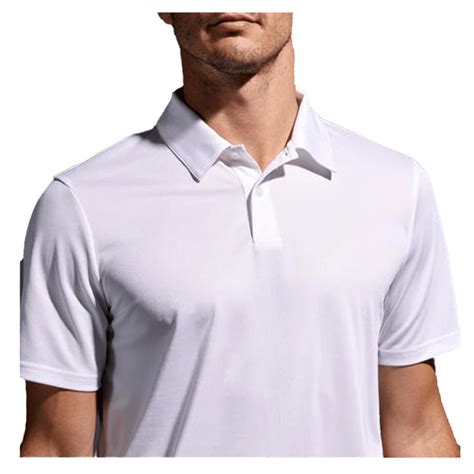 Camiseta para Pádel Tipo Polo Dry Fit Blanco PadelStore Mx