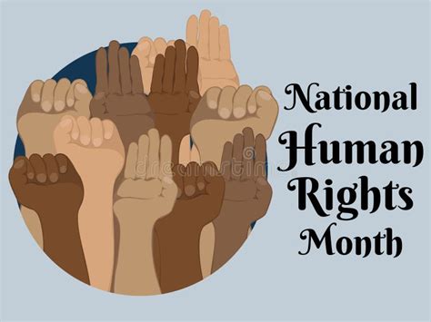 National Human Rights Month Horizontal Banner Poster Or Flyer Design