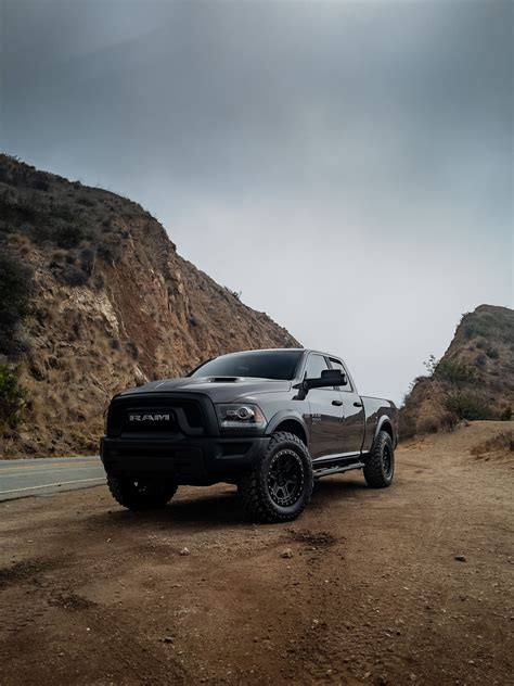 2021 Dodge Ram 1500 Black Rhino Reno Black Wheel Pros