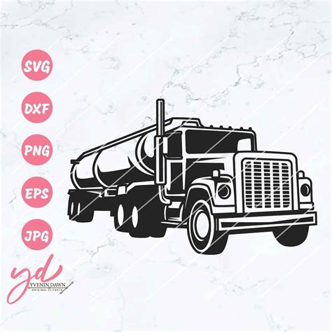 Oil Tanker Truck Svg Png Trucker Svg Tank Truck Svg Etsy