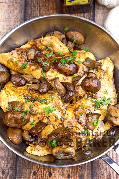 Balsamic Chicken With Mushrooms The Midnight Baker