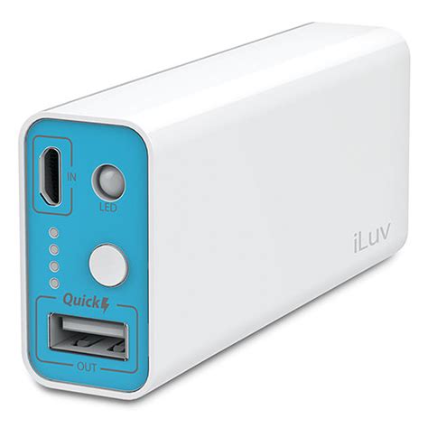 Iluv Mypower 5200 Portable Battery Pack White Mypower52wh Bandh