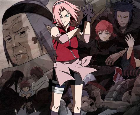 Sakura y Chiyo VS Sasori by QueenPenguinArt on DeviantArt