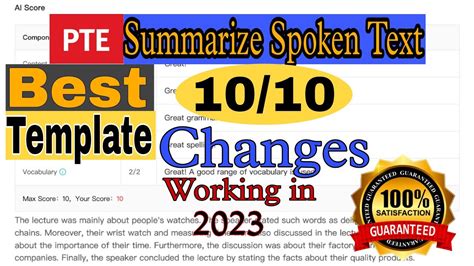 New Changes In Summarize Spoken Text Best Template