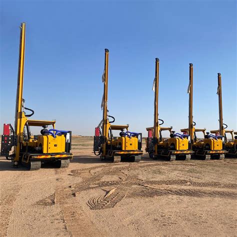 Crawler Hydraulic Pile Driver Vibratory Hammer Solar Pile Driver For