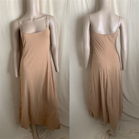 Vintage Cosabella Tan Nude Stretch Net Dress Gem