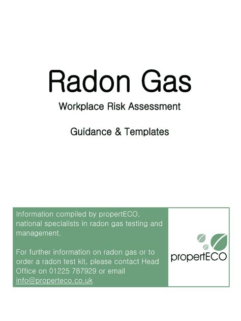 Fillable Online Radon Gas Fax Email Print Pdffiller