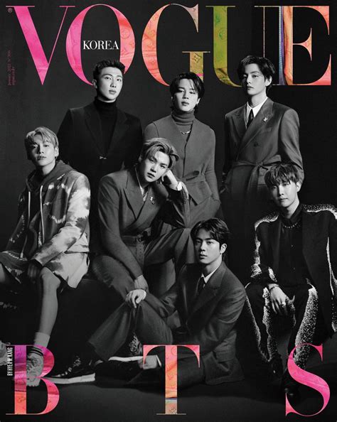 Bts For Vogue Korea Magazine January Cover Issue Kpopmap