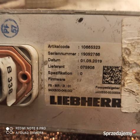 Peda Liebherr Fs Mr Nowy Tomy L Sprzedajemy Pl