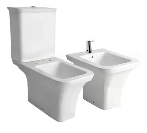 Inodoro Largo Ferrum Milena Deposito Dual Bidet Agujero En Venta En