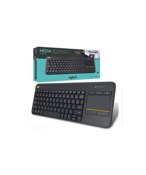 Teclado Logitech K400 Wireless Touchpad Tv Cell Pc Novicompu