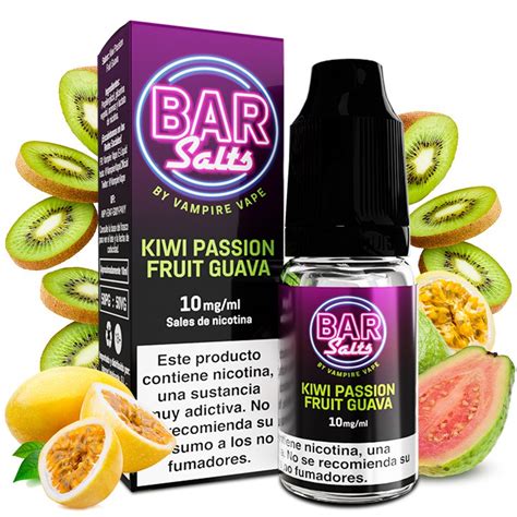 Bar Salts By Vampire Vape Kiwi Passion Fruit Guava 10ml Al Mejor