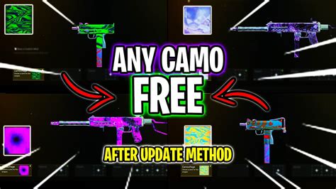 Any Camo Cross Camos New Updated Method In Warzone Season Warzone