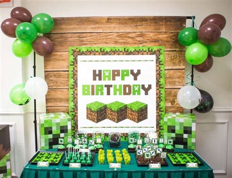 Urodziny w świecie Minecraft Minecraft World Birthday Party