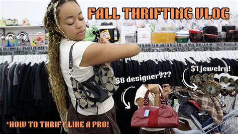 Thrifting My Dream Fall Pinterest Wardrobe Fall Thrifting Vlog