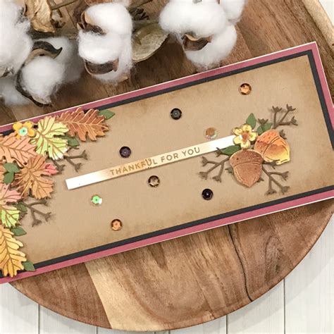 Spellbinders Glimmer Hot Foil Kit Of The Month October Include A Thank You
