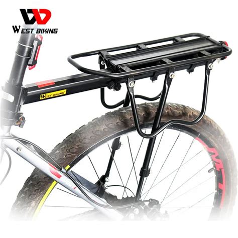 Усиленный велосипедный багажник West Biking алюминиевый | Velocamp
