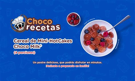 Mini hot cakes receta fácil con Choco Milk Choco Milk