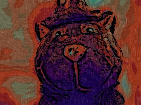 Purple Picasso Halloween Cat Free Stock Photo Public Domain Pictures