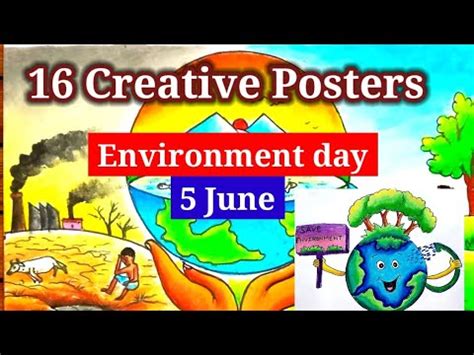 Environment Day Posters 5 June Drawing WORLD ENVIRONMENT DAY Posters