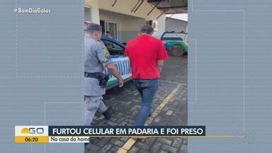 Bom Dia GO Homem é preso suspeito de furtar celular em padaria de