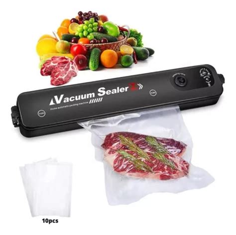 Selladora de bolsa Vacuum Sealer Maquina seladora a vácuo c 10 sacos