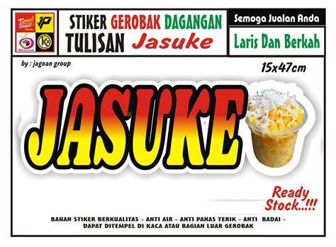 Stiker Kaca Gerobak Tulisan Jasuke Lazada Indonesia