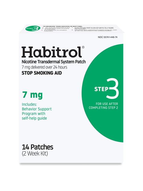 Habitrol Nicotine Transdermal System Patch Stop Smoking Aid Step