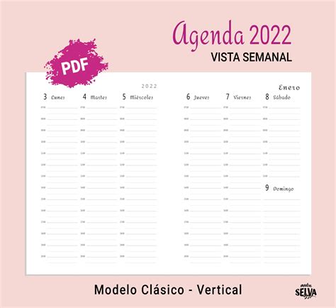 Modelos De Agenda Semanal Para Imprimir Image To U