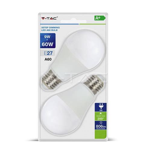 Lampadina Led E W Bulb A Step Dimmerabile Bianco Naturale Pz