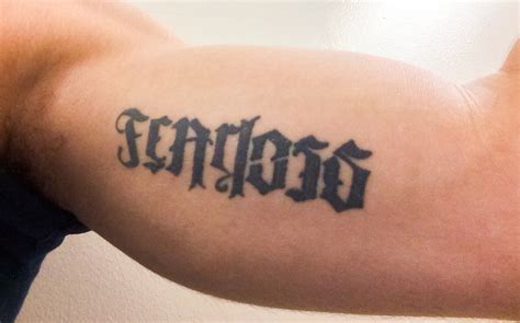 Ultimate Ambigram Tattoo Ideas Mirrored Tattoo Designs