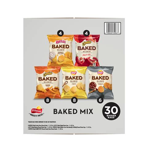 Frito Lay Baked Variety Pack Lays Regular Lays BBQ Cheetos Ruffles