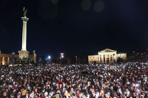 Tens Of Thousands Rally Against Hungarys Viktor Orban After Sex Abuse