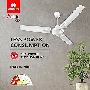 Buy Havells Mm Andria Energy Saving Ceiling Fan Pearl White Pack