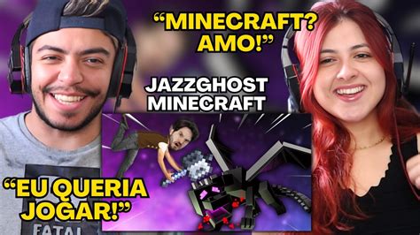 REACT JAZZGHOST EU ZEREI O MINECRAFT A CLAVA A NOVA ARMA DO JOGO