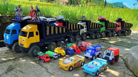 Mobil Truk Tronton Tayo Panjang Penuh Mobil Mobilan Bulldozer Mobil