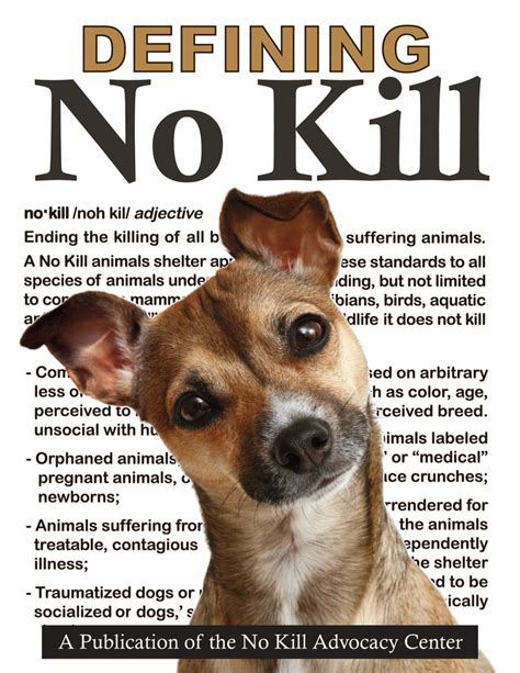 Defining No Kill — The No Kill Advocacy Center