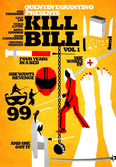 Os Filmes De Quentin Tarantino Posters De Cinema Minimalistas Da