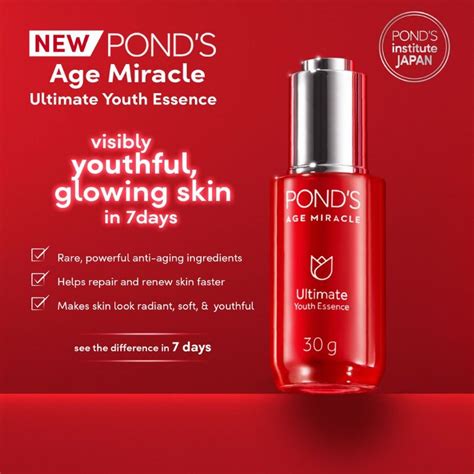 Ponds Age Miracle Ultimate Youthful Glow Double Action Serum Ml