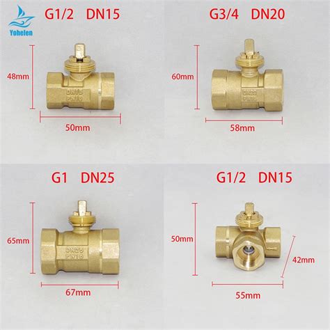 Brass Motorized Ball Valve 3 Wire Two Control Electric Actuator Ac220v